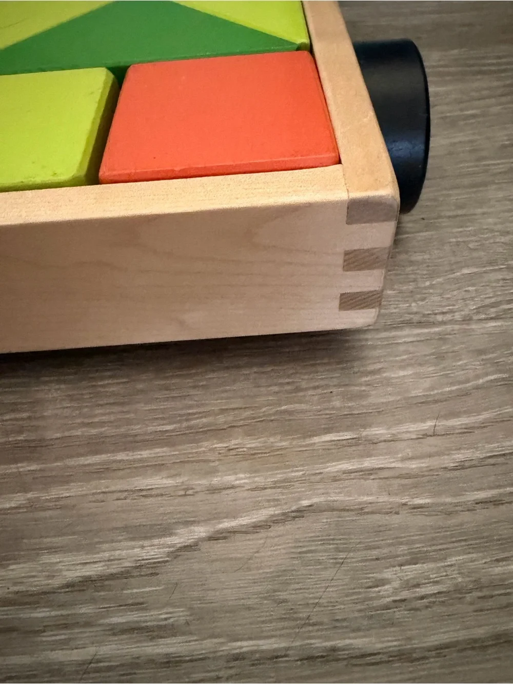 IKEA MULA 24 building blocks with pull wagon
